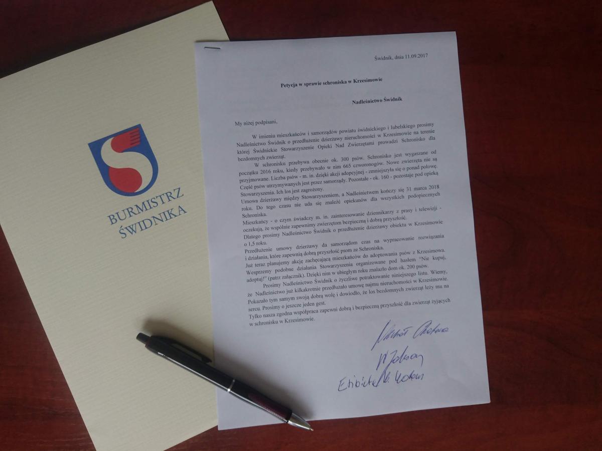 Spotkanie w sprawie schroniska dla psów w Krzesimowie