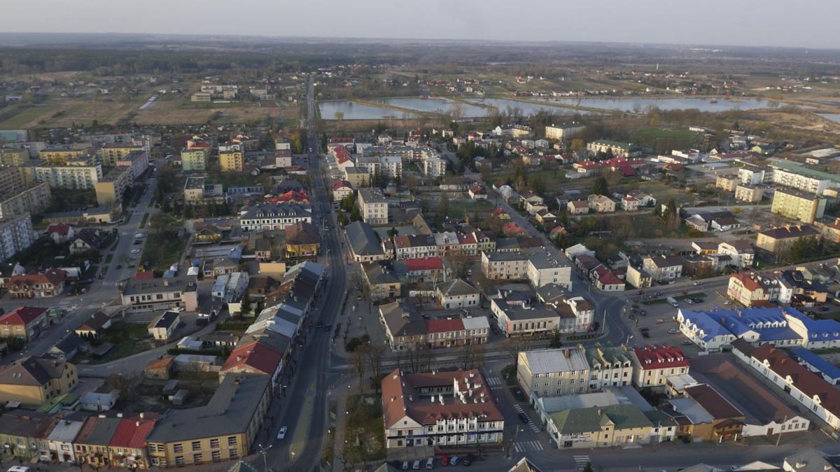 Opole Lubelskie widok z drona